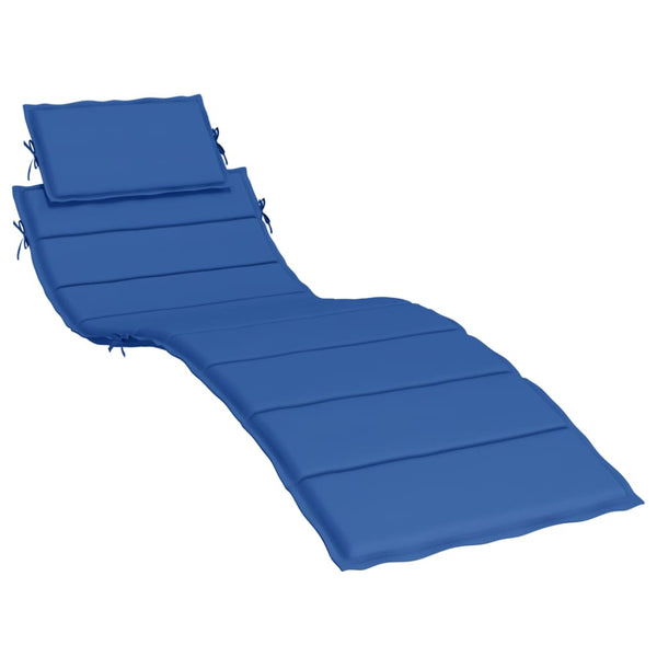 Sun Lounger Cushion Royal Blue 73.2"x22.8"x1.2"