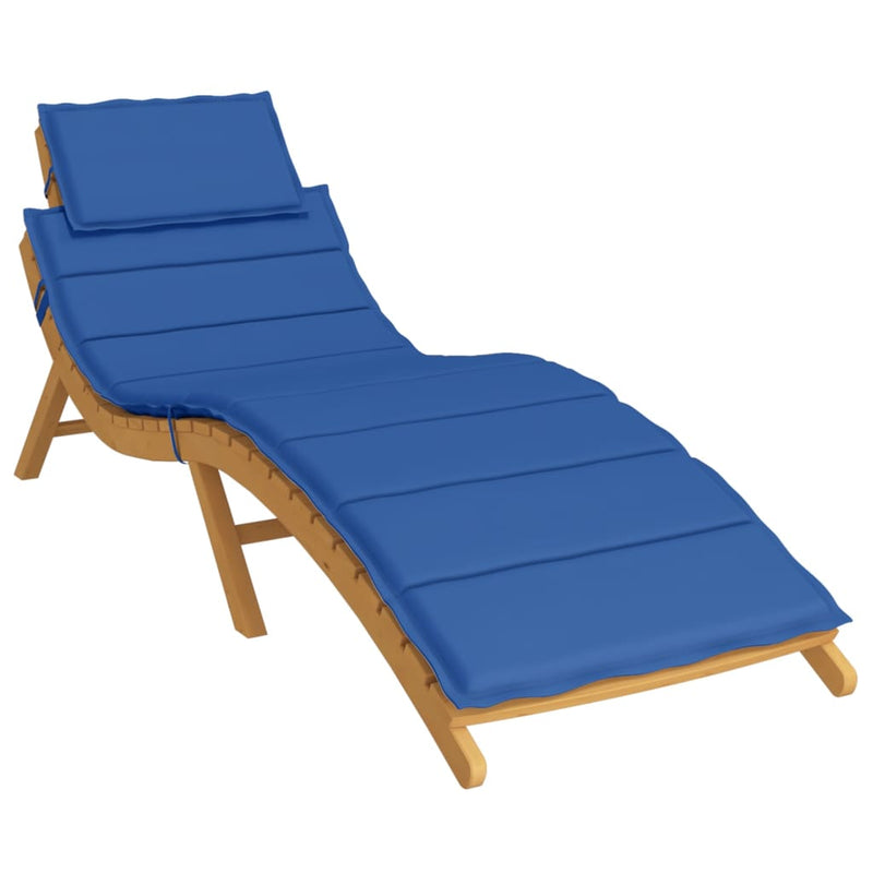 Sun Lounger Cushion Royal Blue 73.2"x22.8"x1.2"