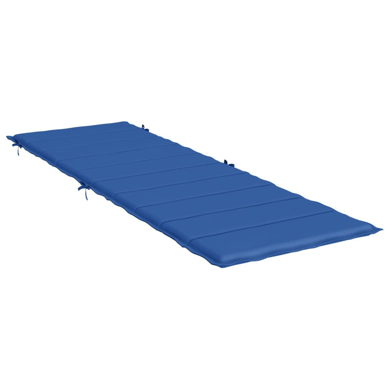 Sun Lounger Cushion Royal Blue 73.2"x22.8"x1.2"