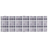 Sun Lounger Cushion Gray Check Pattern 73.2"x22.8"x1.2" Oxford Fabric