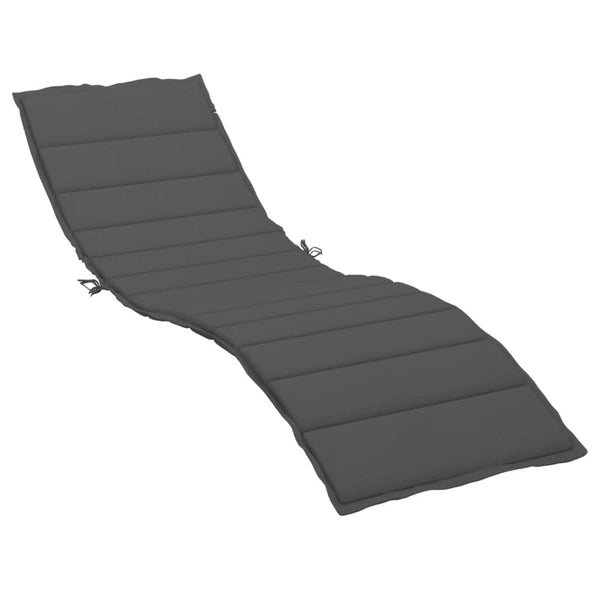 Sun Lounger Cushion Anthracite 78.7"x19.7"x1.2" Oxford Fabric