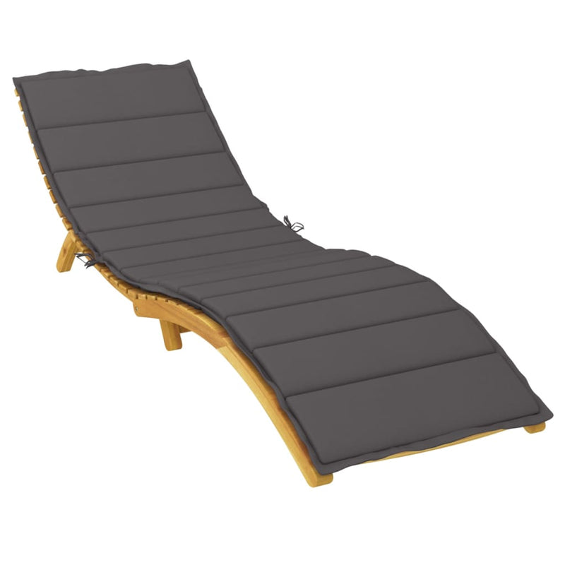 Sun Lounger Cushion Anthracite 78.7"x19.7"x1.2" Oxford Fabric