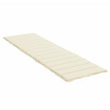 Sun Lounger Cushion Cream 78.7"x19.7"x1.2" Oxford Fabric