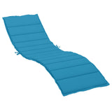 Sun Lounger Cushion Blue 78.7"x19.7"x1.2" Fabric