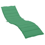 Sun Lounger Cushion Green 78.7"x19.7"x1.2" Oxford Fabric