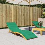 Sun Lounger Cushion Green 78.7"x19.7"x1.2" Oxford Fabric