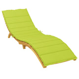 Sun Lounger Cushion Bright Green 78.7"x19.7"x1.2" Oxford Fabric