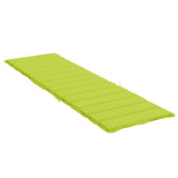 Sun Lounger Cushion Bright Green 78.7"x19.7"x1.2" Oxford Fabric