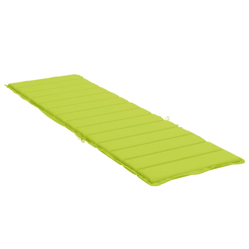 Sun Lounger Cushion Bright Green 78.7"x19.7"x1.2" Oxford Fabric