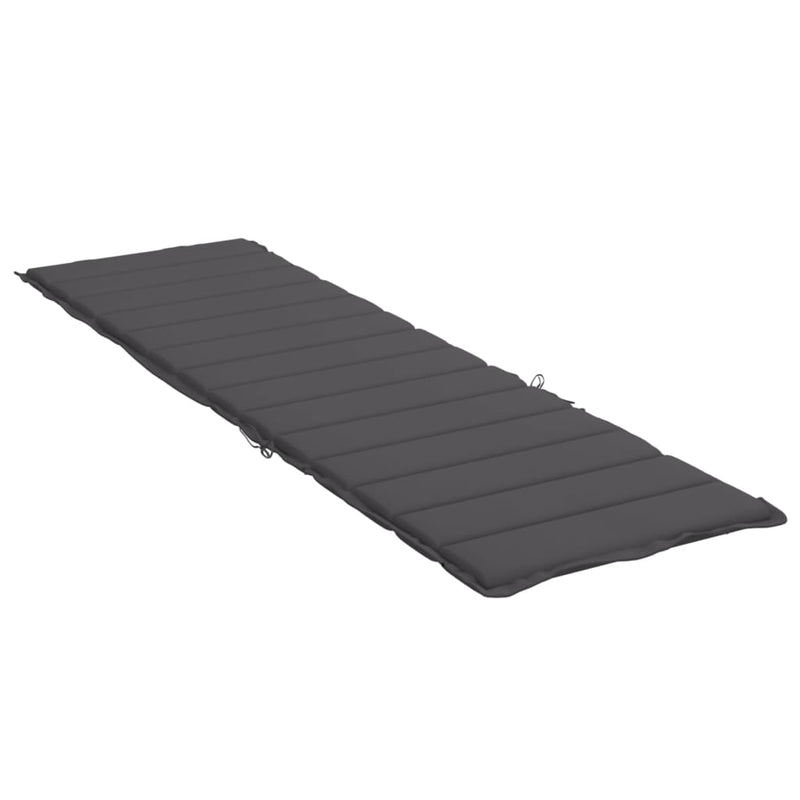 Sun Lounger Cushion Anthracite 78.7"x23.6"x1.2" Oxford Fabric