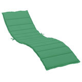 Sun Lounger Cushion Green 78.7"x23.6"x1.2" Oxford Fabric