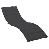 Sun Lounger Cushion Black 78.7"x23.6"x1.2" Oxford Fabric