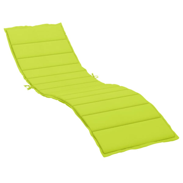 Sun Lounger Cushion Bright Green 78.7"x23.6"x1.2" Oxford Fabric