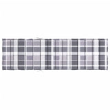 Sun Lounger Cushion Gray Check Pattern 78.7"x23.6"x1.2" Oxford Fabric