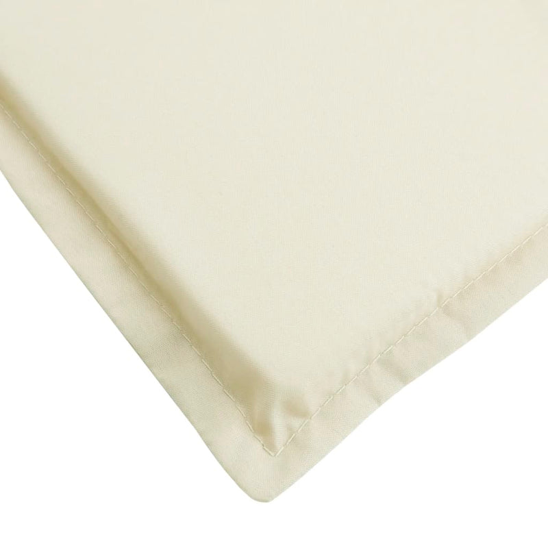 Sun Lounger Cushion Cream 78.7"x27.6"x1.2" Oxford Fabric