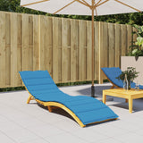 Sun Lounger Cushion Blue 78.7"x27.6"x1.2" Fabric