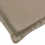 Sun Lounger Cushion Taupe 78.7"x27.6"x1.2" Oxford Fabric