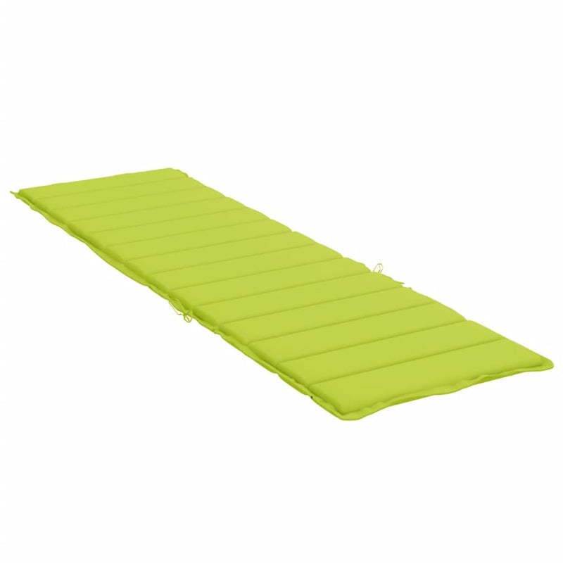 Sun Lounger Cushion Bright Green 78.7"x27.6"x1.2" Fabric