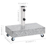 Umbrella Base Light Gray 17.7"x9.8"x3.3" Granite