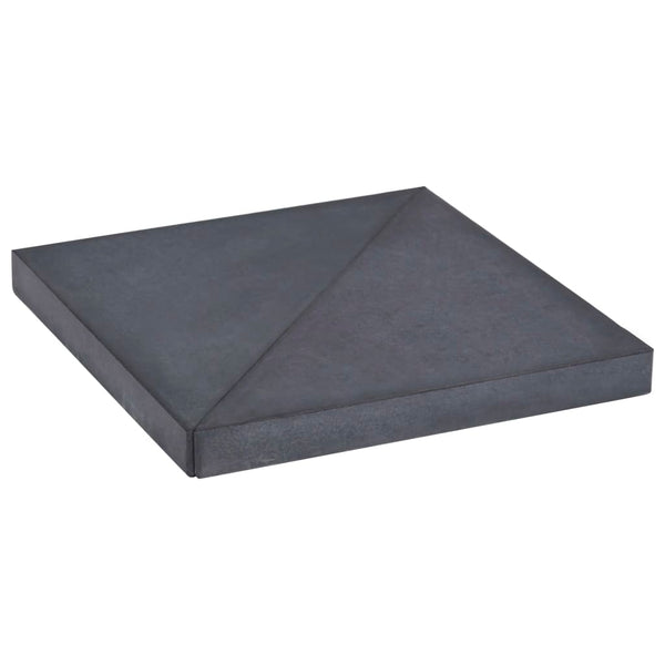 Umbrella Weight Plate Black Granite Square 33.1 lb