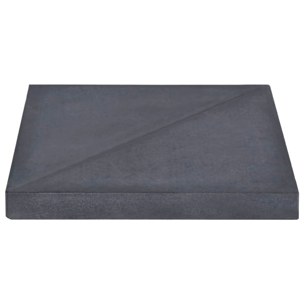 Umbrella Weight Plate Black Granite Square 33.1 lb