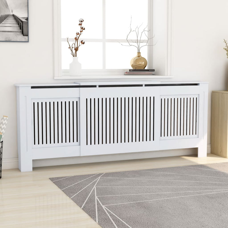 MDF Radiator Cover White 80.7"