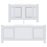 MDF Radiator Cover White 80.7"