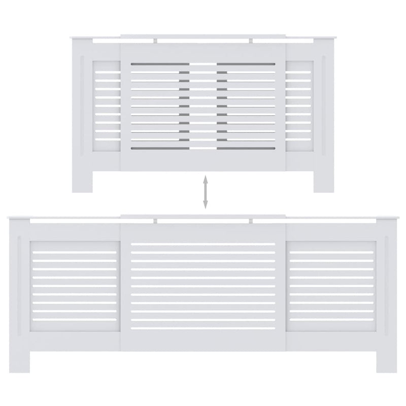 MDF Radiator Cover White 80.7"