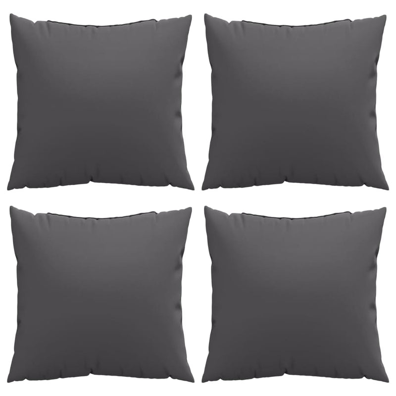 Throw Pillows 4 pcs Anthracite 23.6"x23.6" Fabric