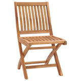 Folding Patio Chairs 2 pcs Solid Teak Wood