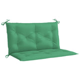 Garden Bench Cushion Green 39.4"x(19.7"+19.7")x2.8" Oxford Fabric