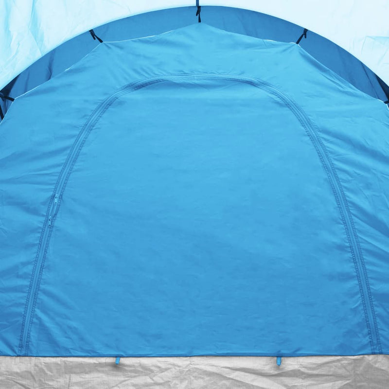 Camping Tent 6 Persons Blue and Light Blue