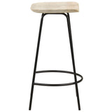 Bar Stools 2 pcs Solid Mango Wood