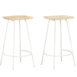 Bar Stools 2 pcs Solid Mango Wood