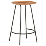 Bar Stools 4 pcs Solid Acacia Wood