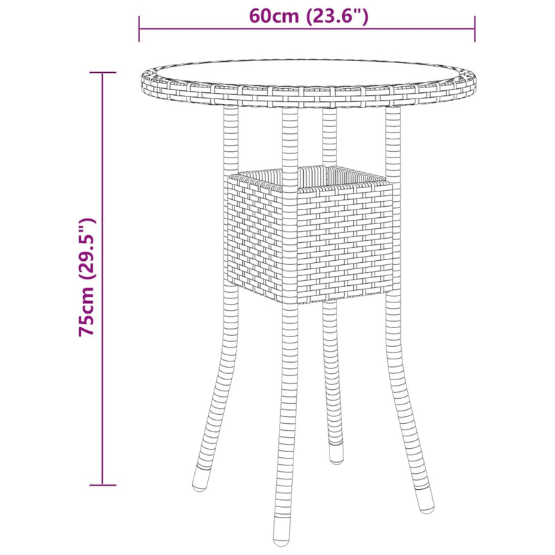 5 Piece Patio Lounge Set Poly Rattan Gray