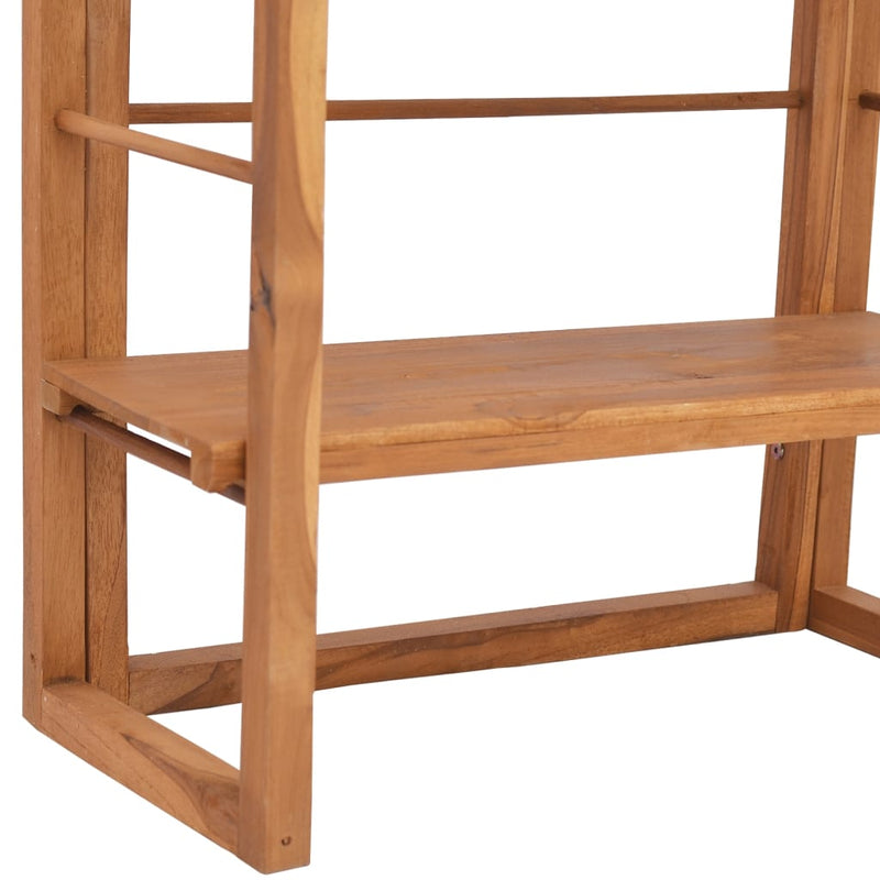 Shelving Unit 23.6"x11.8"x70.9" Solid Teak Wood