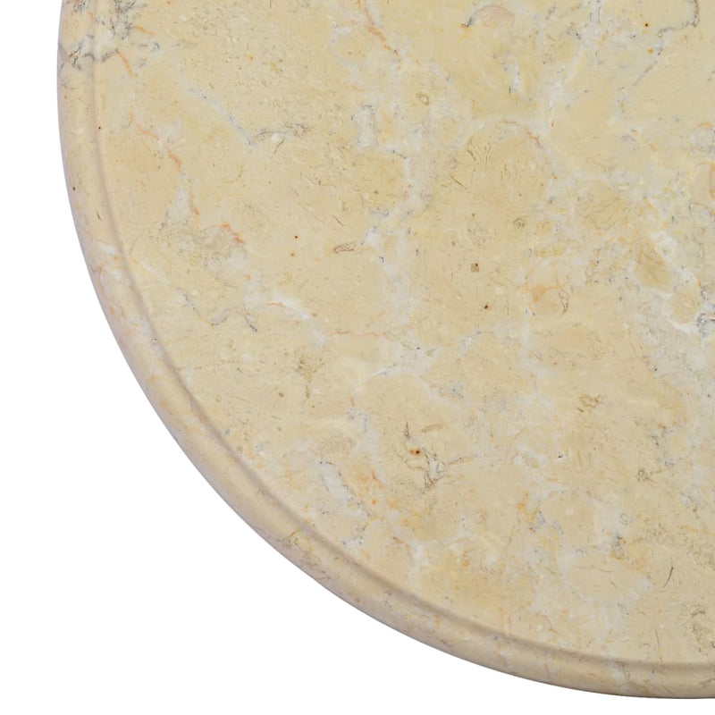 Table Top Cream Ø15.7"x1" Marble