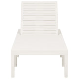 Sun Lounger Plastic White