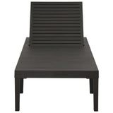 Sun Lounger Plastic Anthracite