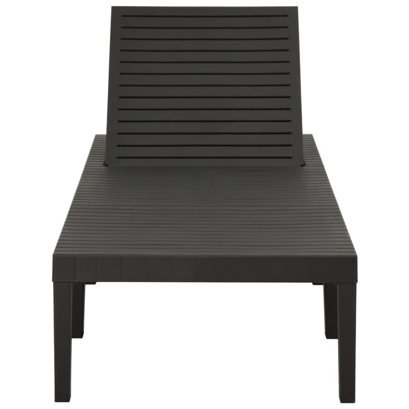 Sun Lounger Plastic Anthracite