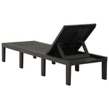 Sun Lounger Plastic Anthracite