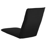 Foldable Sunlounger Oxford Fabric Black