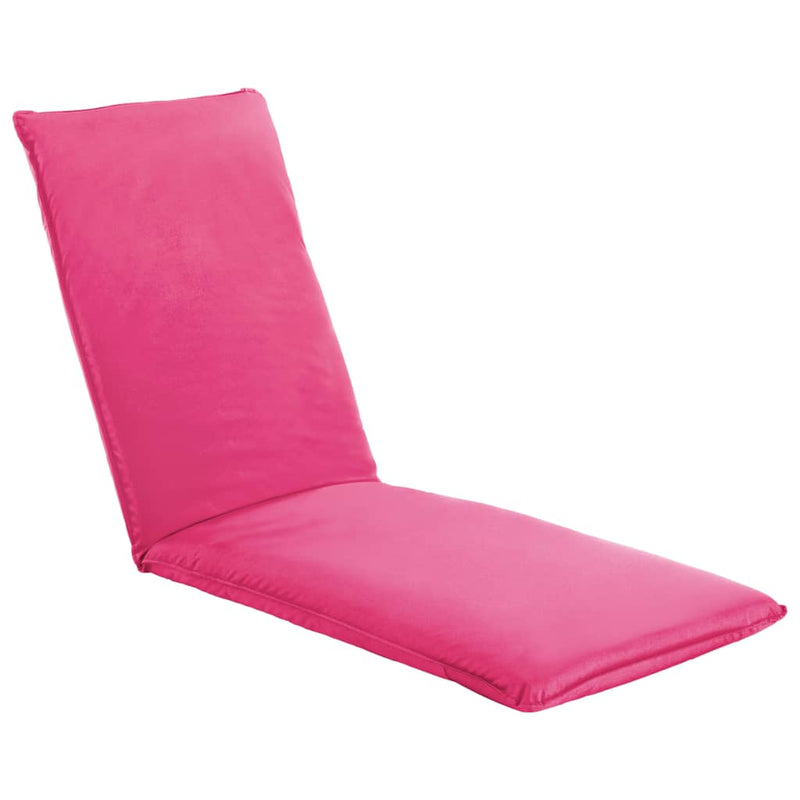 Foldable Sunlounger Oxford Fabric Pink