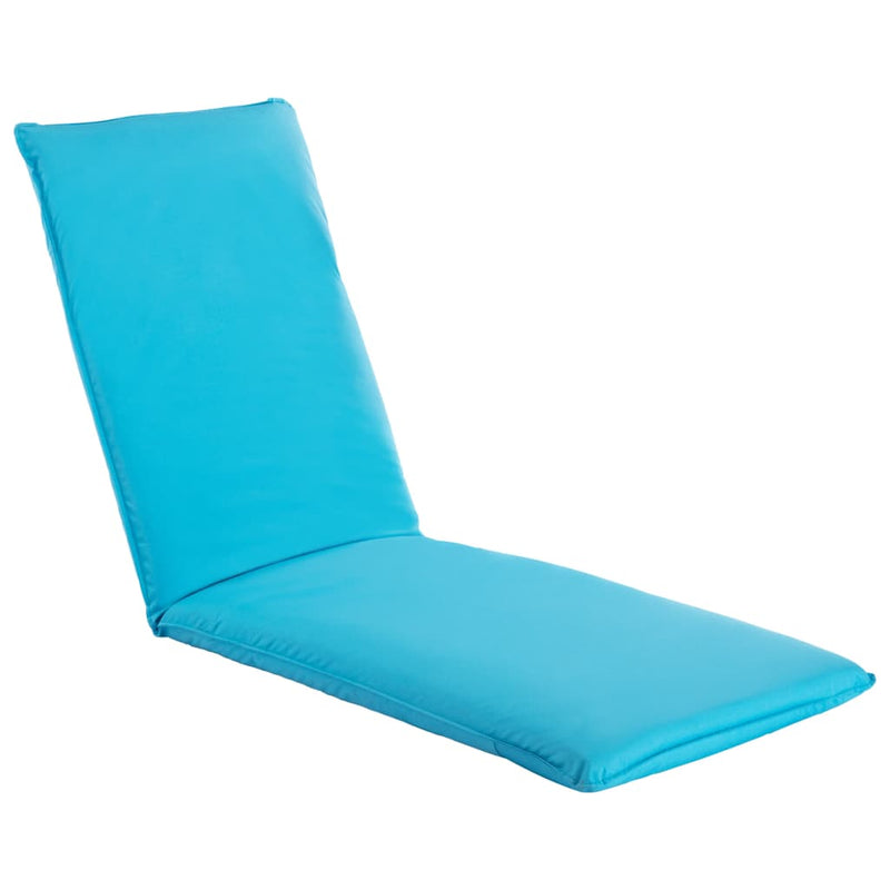 Foldable Sunlounger Oxford Fabric Blue