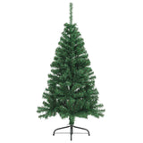 Artificial Half Christmas Tree with Stand Green 4 ft PVC