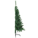 Artificial Half Christmas Tree with Stand Green 4 ft PVC