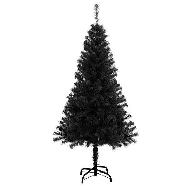 Artificial Christmas Tree with Stand Black 4 ft PVC