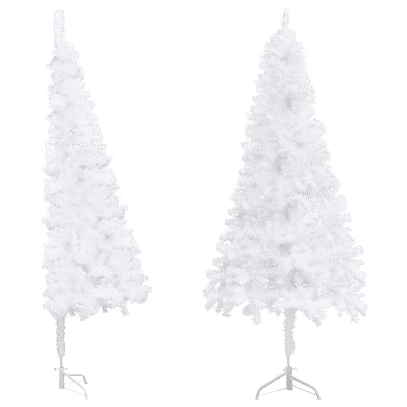 Corner Artificial Christmas Tree White 6 ft PVC