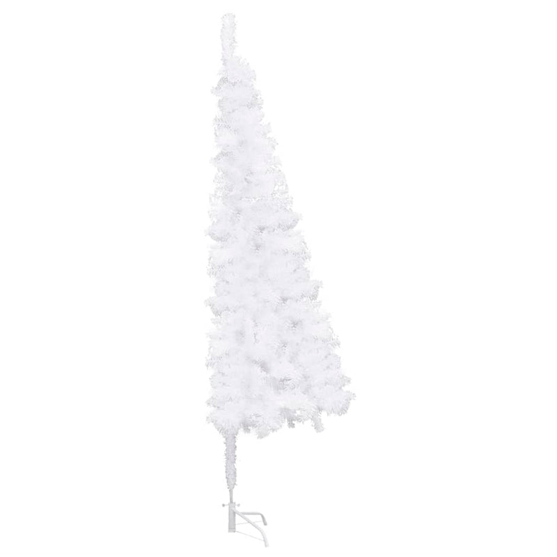 Corner Artificial Christmas Tree White 6 ft PVC